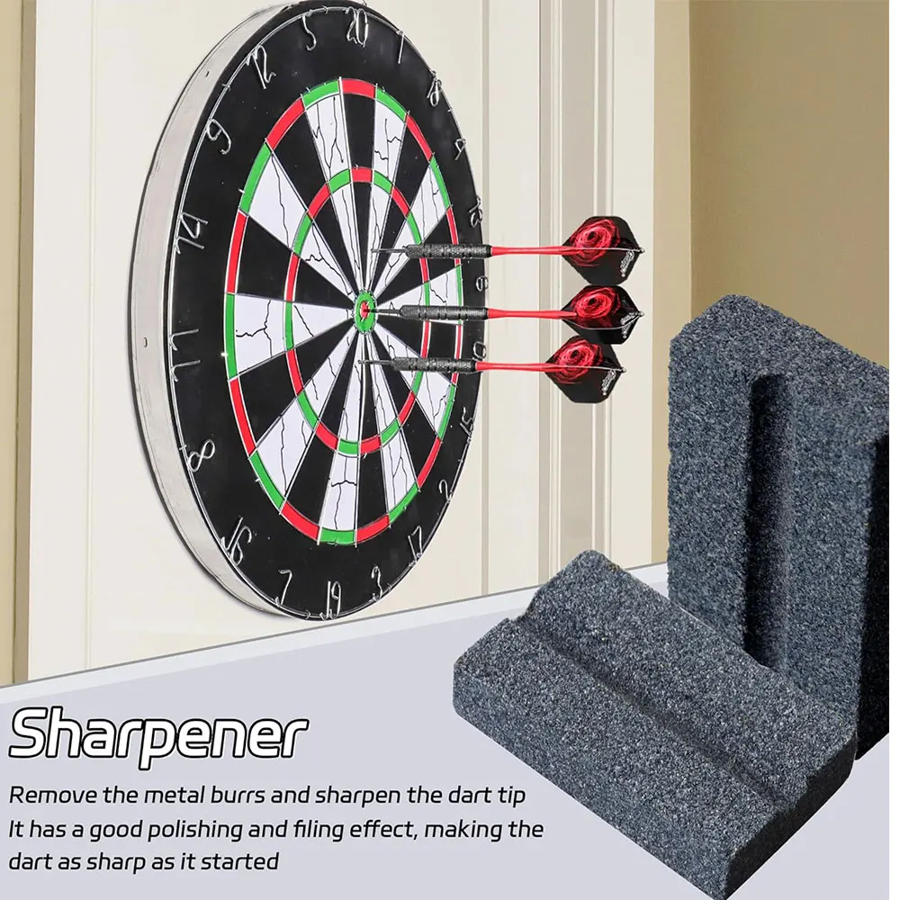 PENPEN Dart Sharpening Stone Mini, V-Shape Sharpening Stone for Needle Darts, Durable Dart Accessory