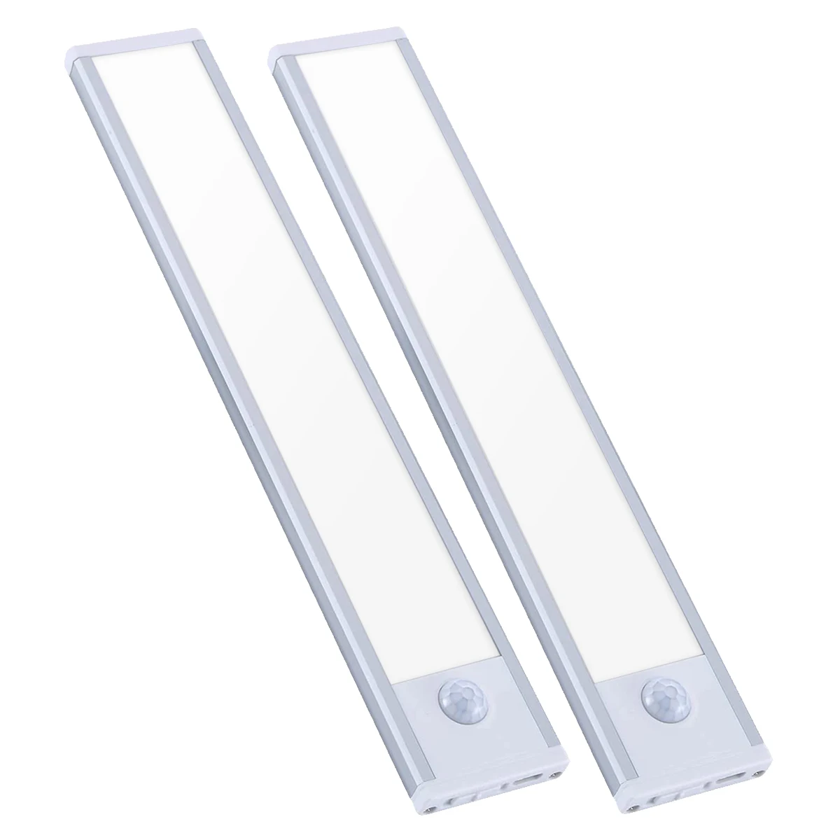 2pcs Under Cabinet Light  Motion Sensor Night Light   USB Chargeable LED Closet Lamp  Counter Light Magnetic Tap Light Stick-on