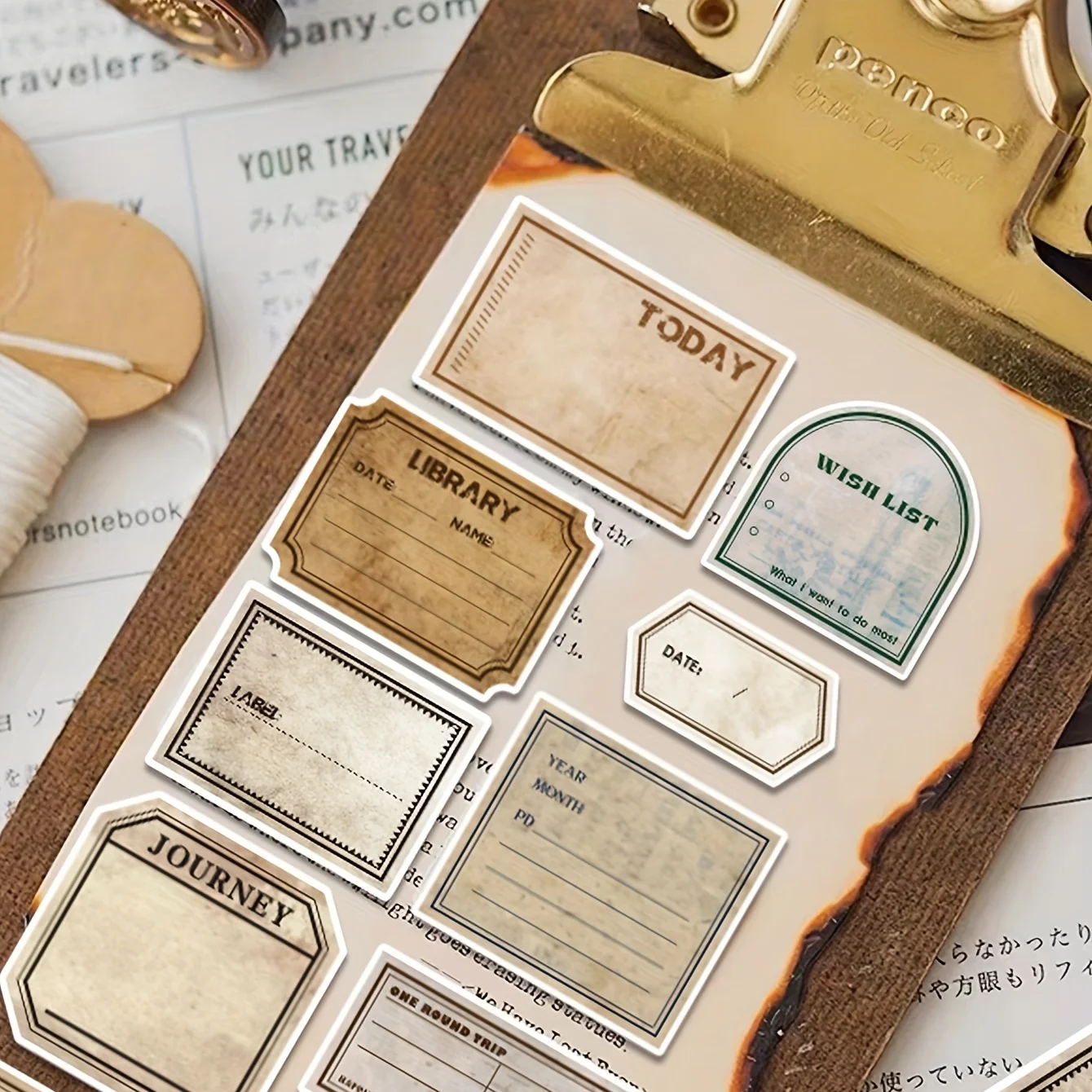 50PCS/Pack Vintage Note Sticke - đánh giá và giá Phone Cases Junk