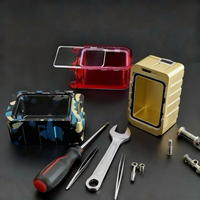 Acrylic boro Car Interior Decor metal tank Replacement with Glass Cover tools for prc xo kooroo boro automotive part