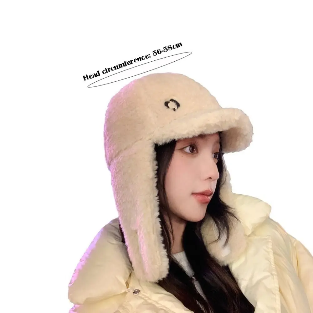العصرية سميكة سدادات حماية الأذن قبعة أفخم يندبروف إيرفلاب قبعة دافئة الكشمير قبعة الشتاء في الهواء الطلق الدفء الملحقات #6