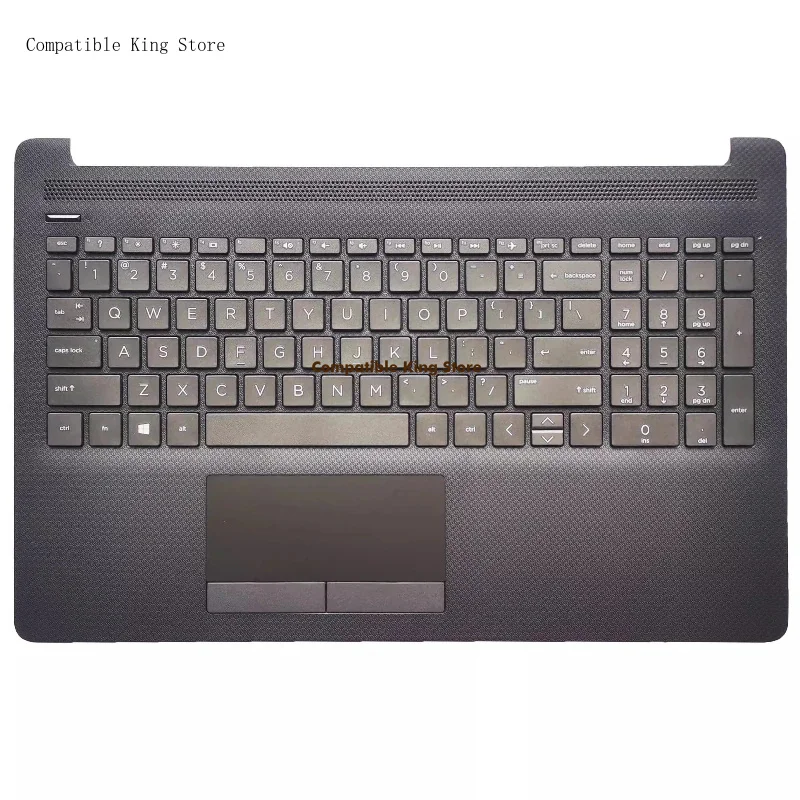 New Laptop US Keyboard For HP 15-DA 15-DB 15S-DR TPN-C135 TPN-C136 256 255 250 G7 Palmrest Upper Cover TopCase Grey Black Silver