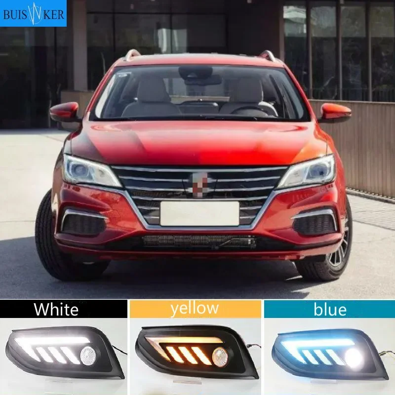 

LED DRL Fog lamp driving lights with Yellow Turn Signal Function For Roewe Ei5 2019 2020 Daytime running lights