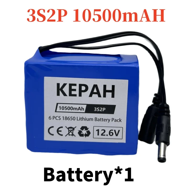 10500mAh 12.6V 3S2P battery 18650 Li-ion 10500m Ah Rechargeable batteries with BMS Lithium Battery packs Protection Board