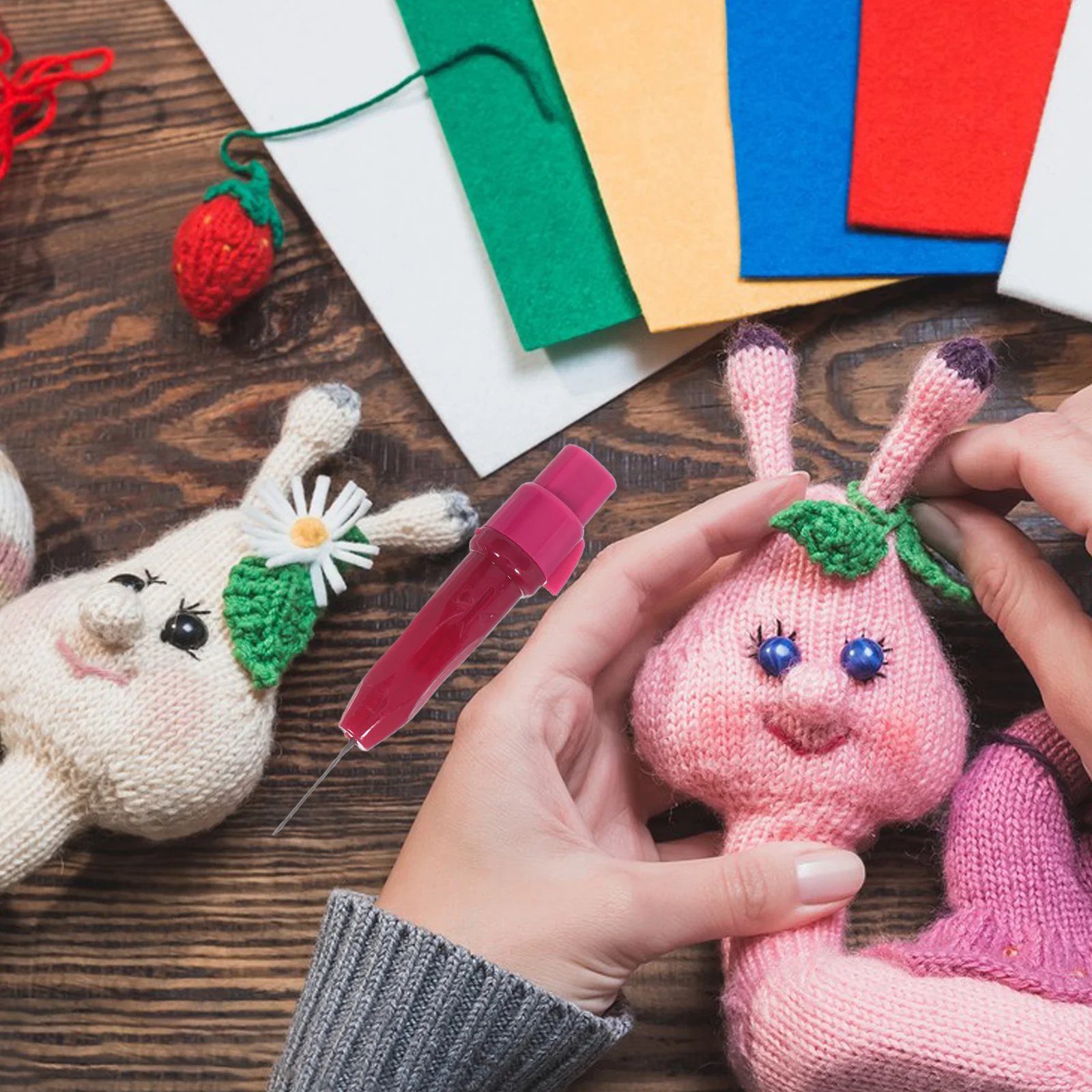 

5Pcs Felting Needle Holder Precise Wool Crafting Tool for DIY Projects Home School Studio Use Needle Felting Tools