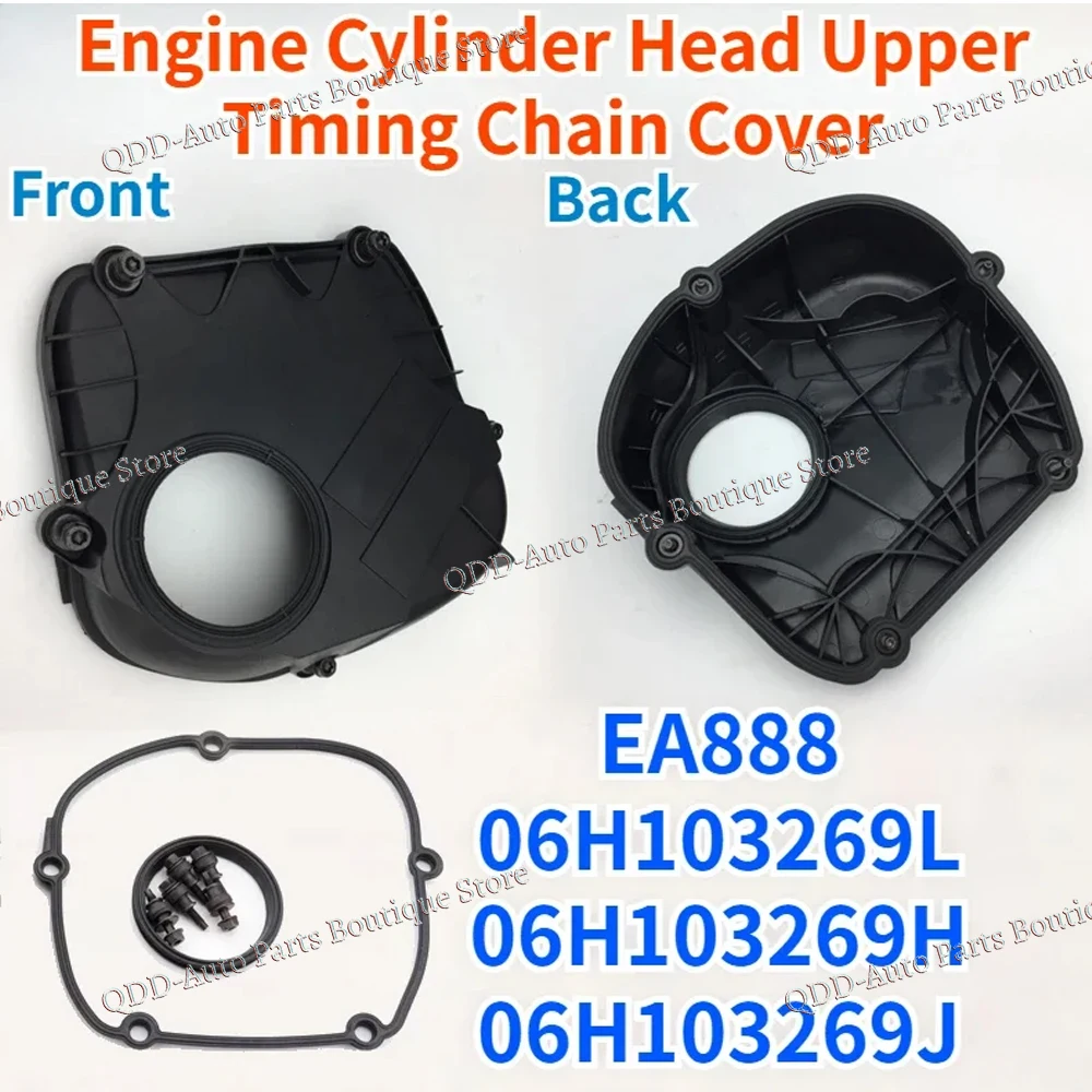 

EA888 06H103269L 06H103269H 06H103269J for Audi A3 A4 A5 VW CC Tiguan Jetta Golf Engine Cylinder Head Upper Timing Chain Cover