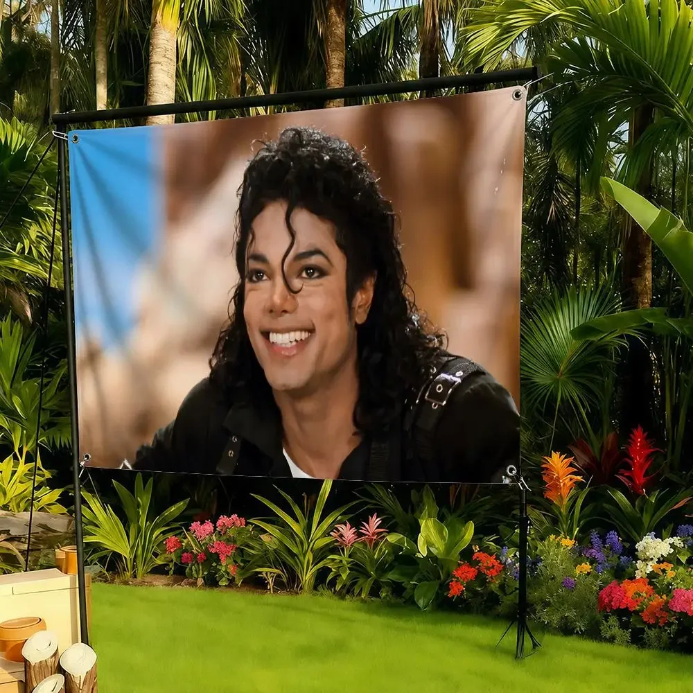 Singer Michael Jackson Flags decor flag banner,wall hanging flag,indoor outdoor wall decor,yard garden porch patio wall art