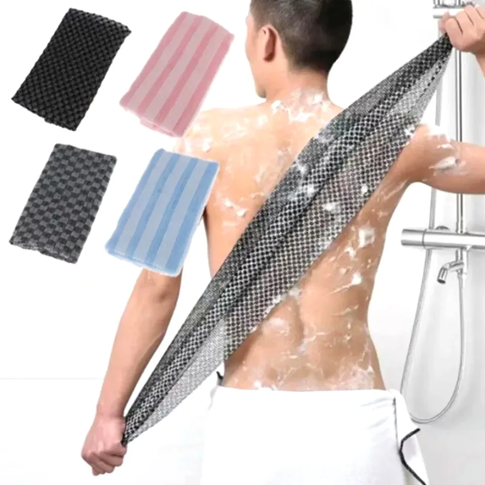 Japanese Rubbing Washcloth Bath Nylon Towel Brush for Back Towels Exfoliating Scrub Shower Sponge Body Bathroom Accessories