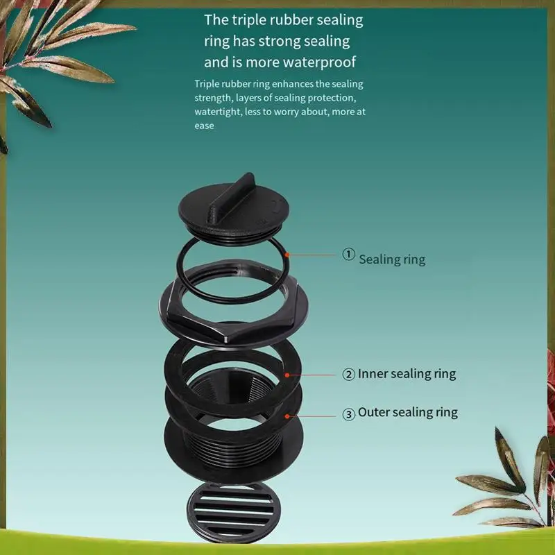 

Надежный выпускной клапан для шпигата лодки, морская сливная пробка и уплотнительное кольцо для яхты, скоростной катер и т. д., аксессуары для лодок, морской пехоты