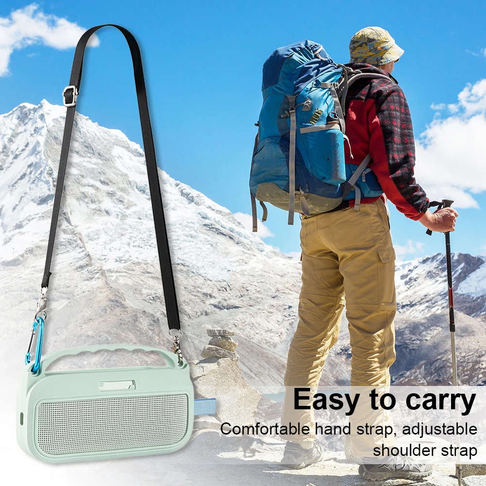 Silicone Cover Case for Bose SoundLink Flex 2nd Gen Protective Case Drop-Proof Speaker Cover Carrying Pouch Protective Sleeve