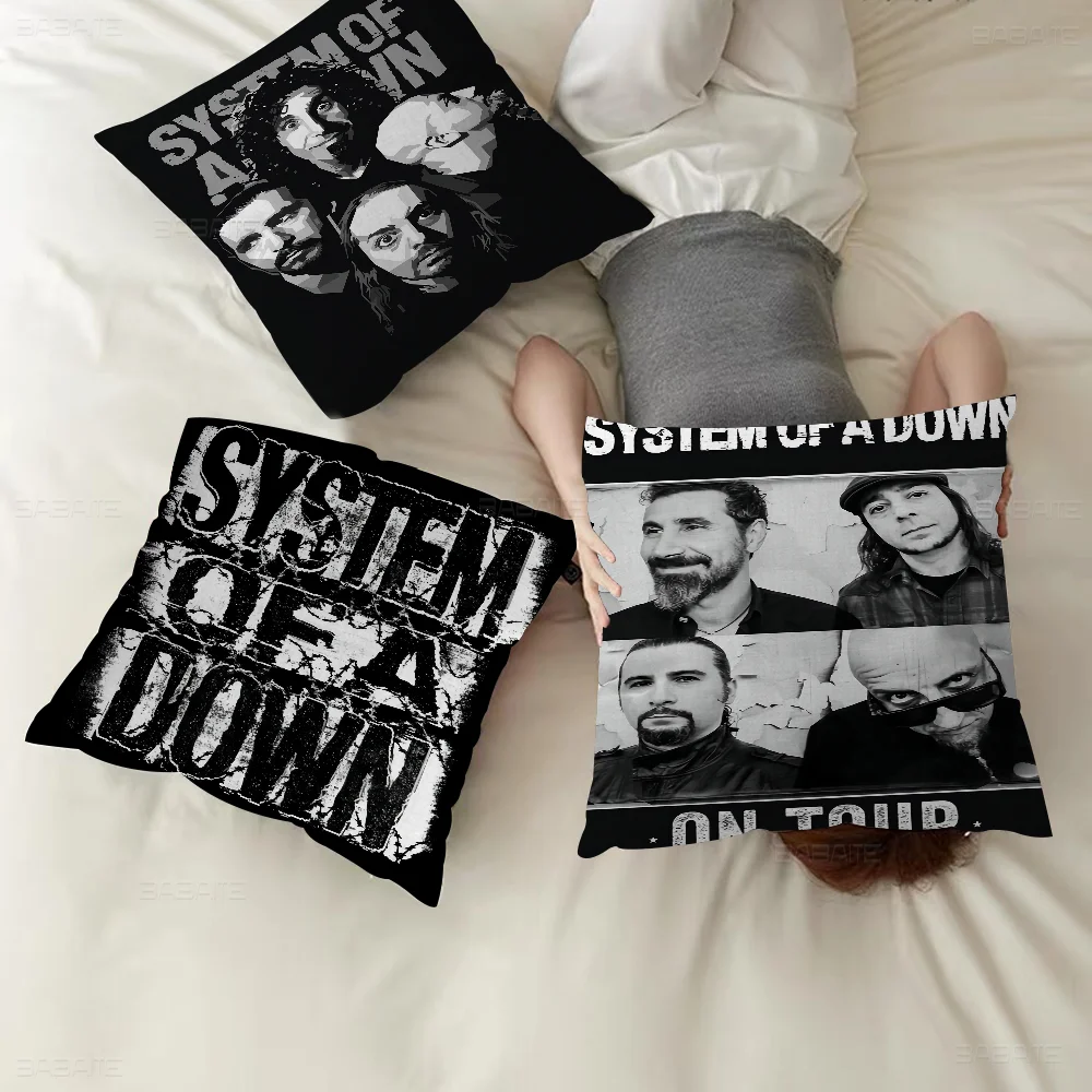 S-System O-Of A D-Down Band Pillow Gift Home Office Decoration Bedroom Sofa Car Cushion Cover Case 45x45