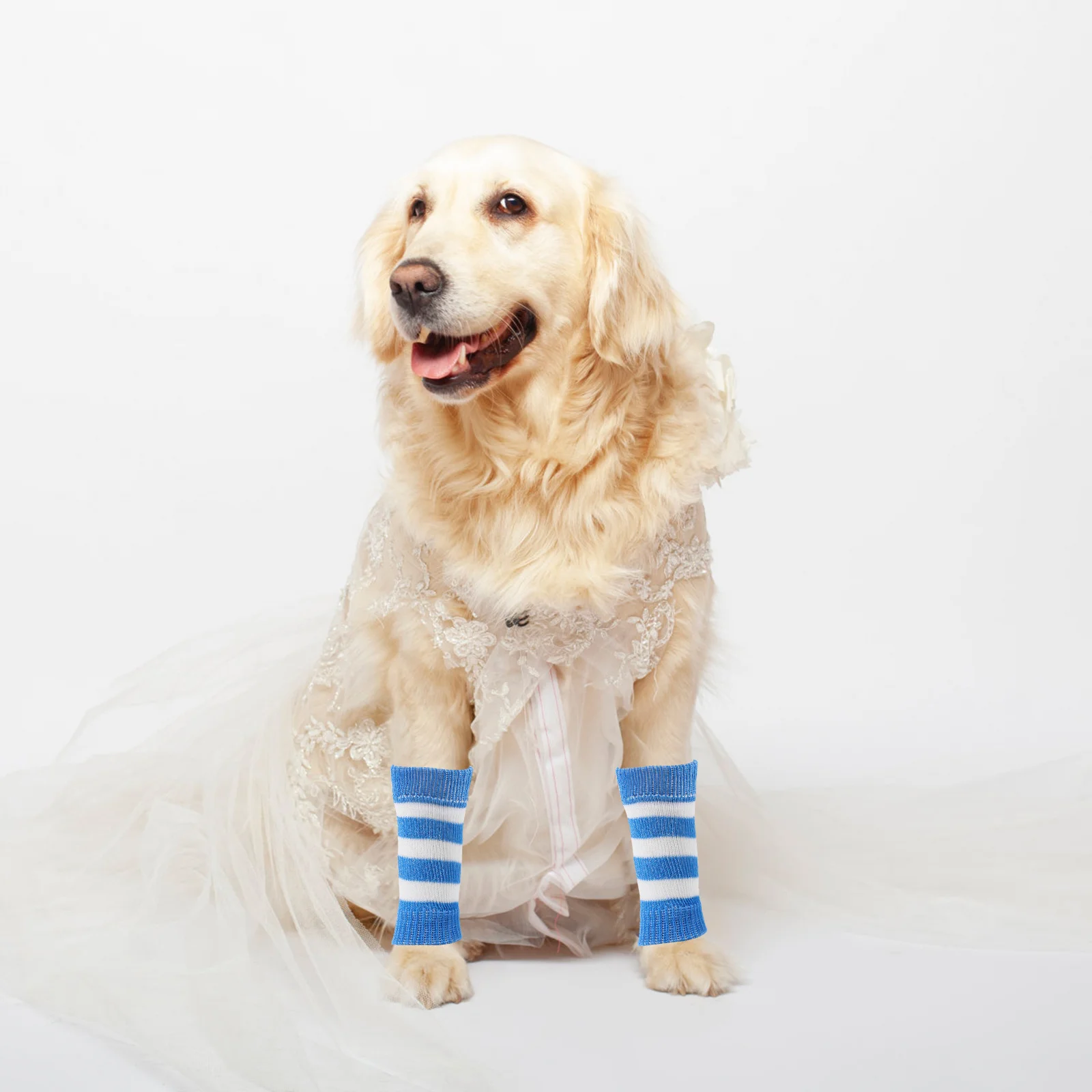 4 قطعة الحيوانات الأليفة الكوع واقية كم محبوك الكلب تدفئة الساق قابل للتعديل للكلاب المتوسطة الصغيرة الشتاء المشي آلة قابل للغسل قابلة لإعادة الاستخدام