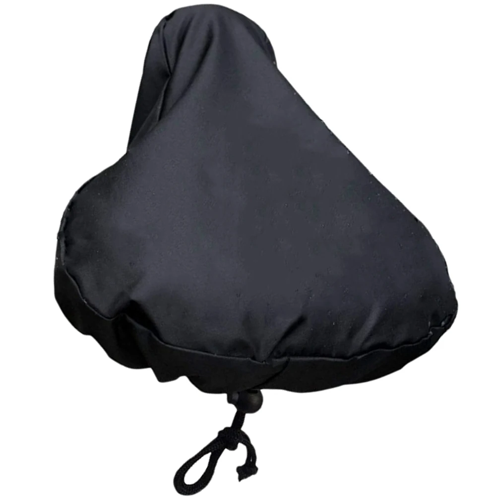 

Bicycle Rain Cover Waterproof Bike Seat Saddle Dust Covers Oxford Cloth Black Fits All Easy Drawstring Outdoor Protection Bike