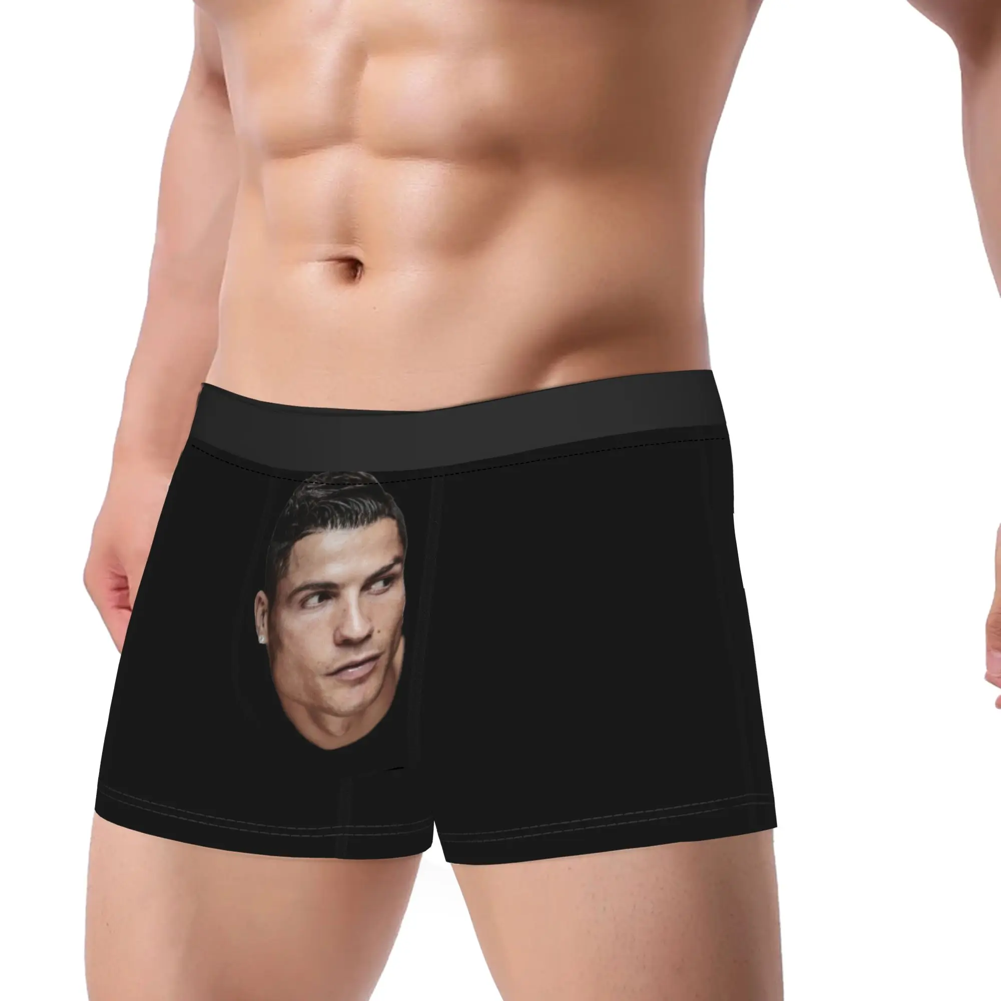 

Man Football C Ronaldos Underwear Novelty Boxer Briefs Shorts Panties Male Mid Waist Underpants M-XXL