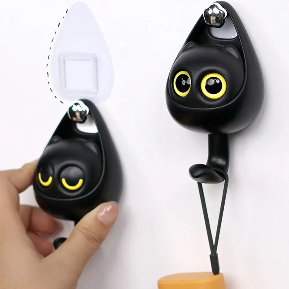 Wink Cat Hooks - Cute Winking Cat No-Drill Hooks Macaron Strong Key & Decorative Hook Storage & Organization