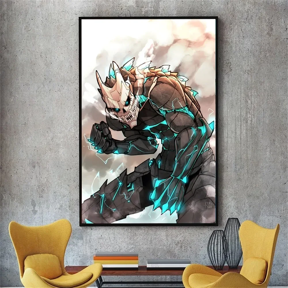 Anime Kaiju No 8 Cool Poster No Framed Poster Kraft Club Bar Paper Vintage Poster Wall Art Painting Bedroom Study Stickers