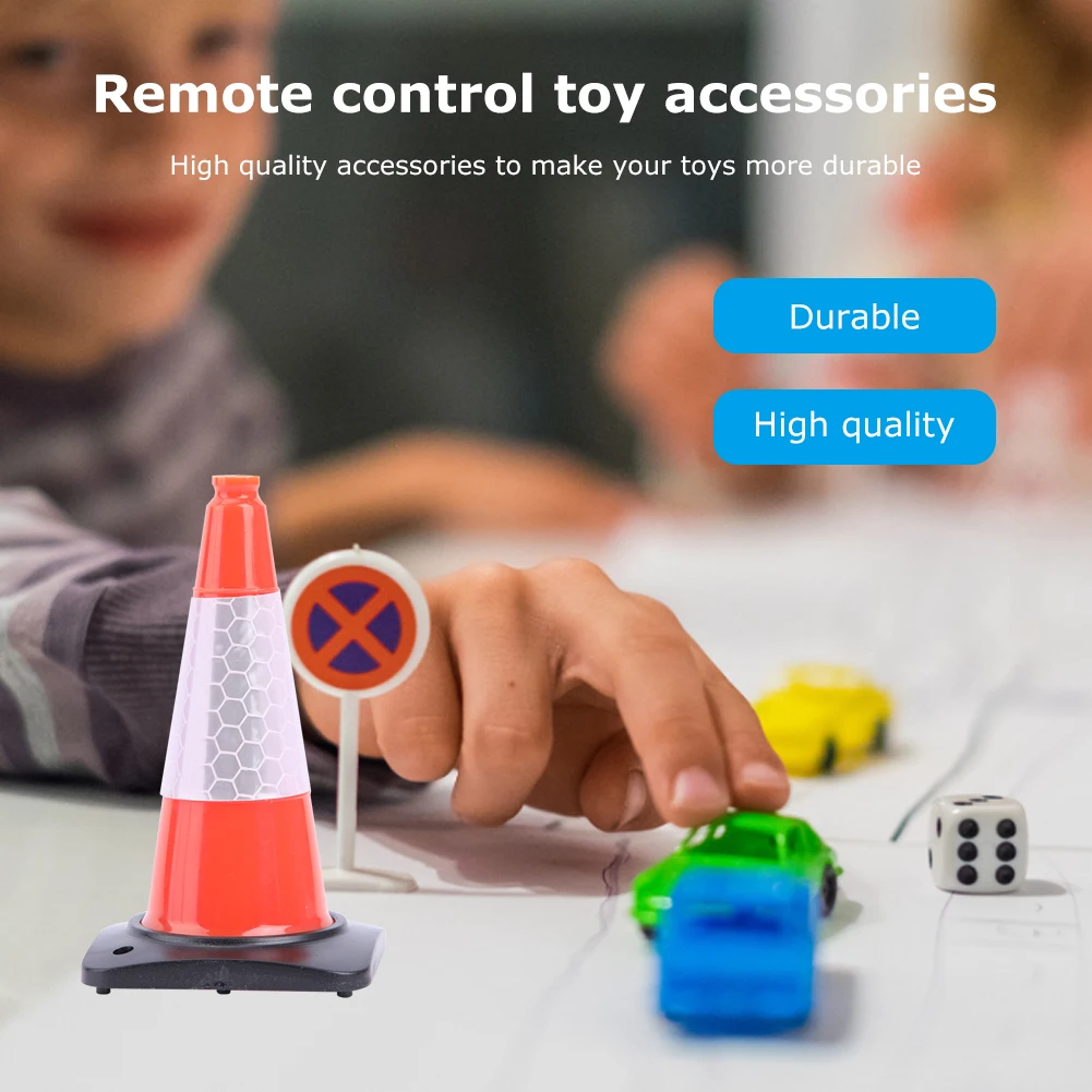 Road Cone Barricades Warning Sign Reflective Traffic Cone Facility for Kids