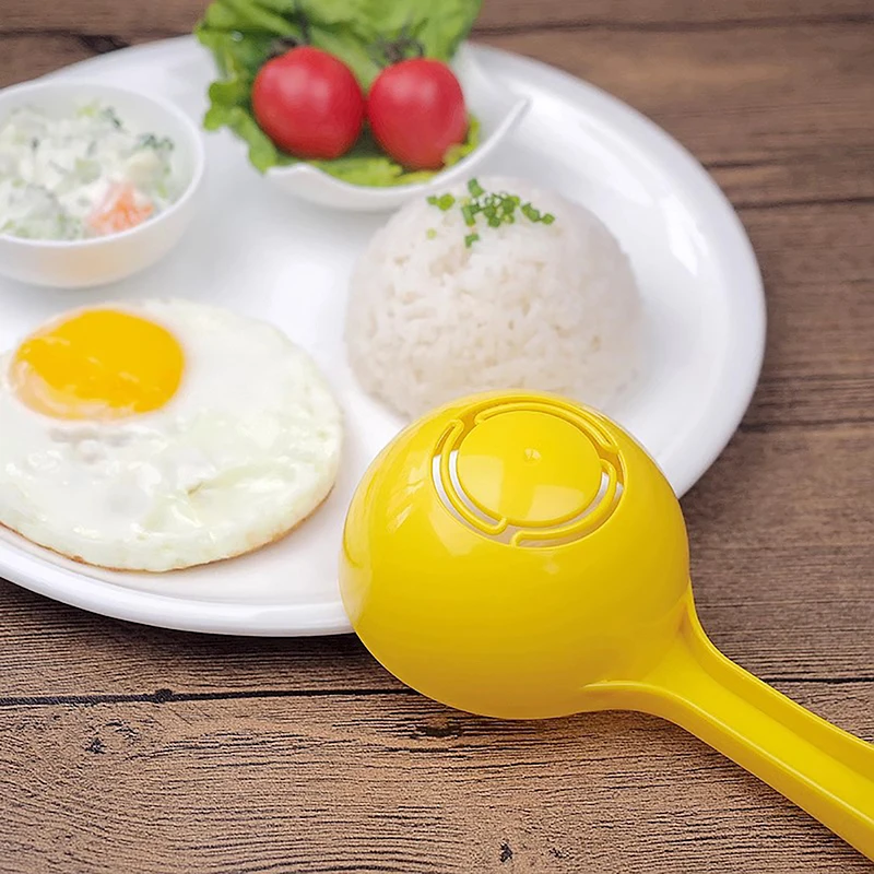 Plastic Shaped Spoon Rice Spoon Non-stick DIY Rice Scoop Mold Rice Ball Spoon Half Round Rice Porridge Spoon Kitchen Accessories