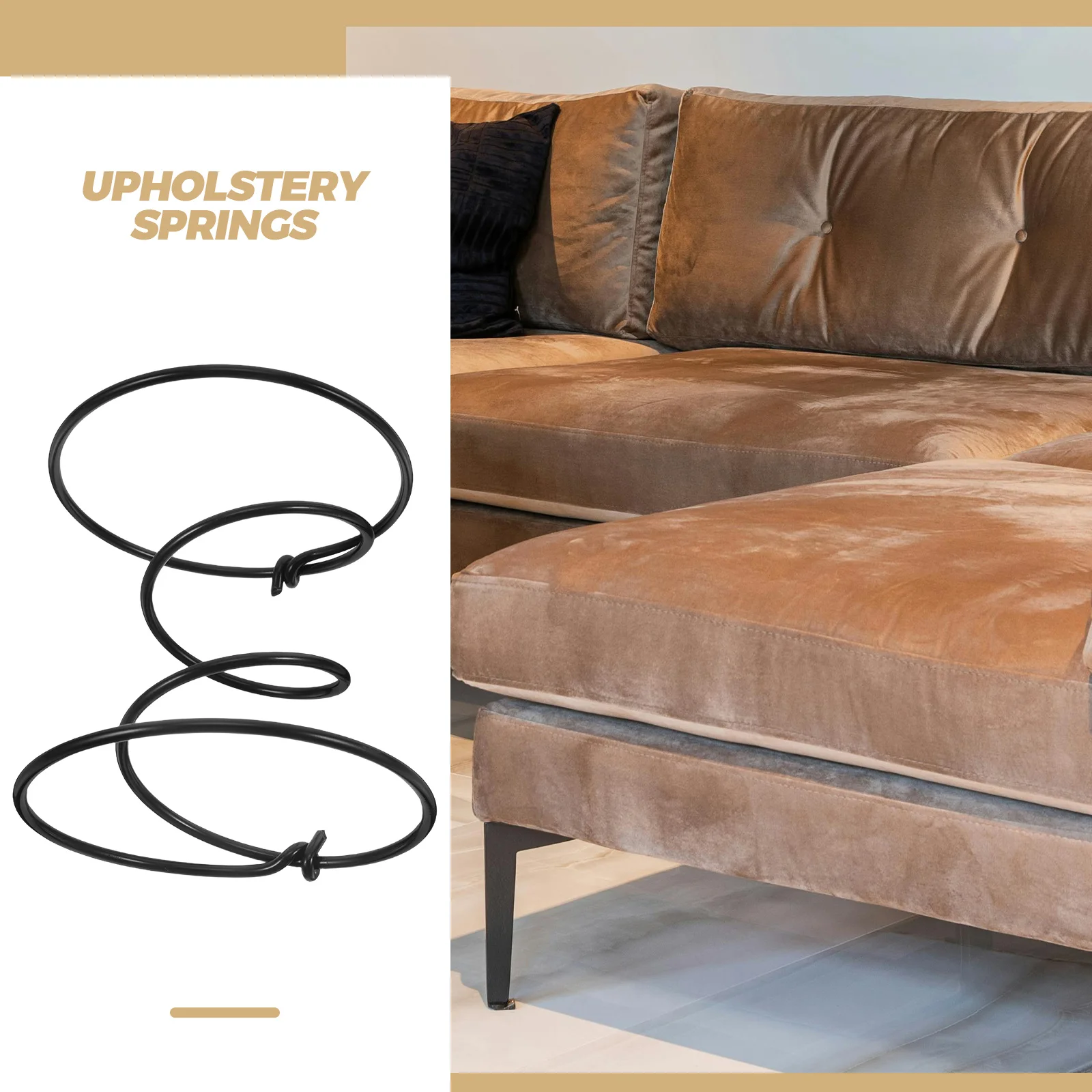 10pcs Sofa Repair Kit High Elasticity Furniture Springs For Couch Seat Recliner Replacement Chair Spring Plate Tension Spring