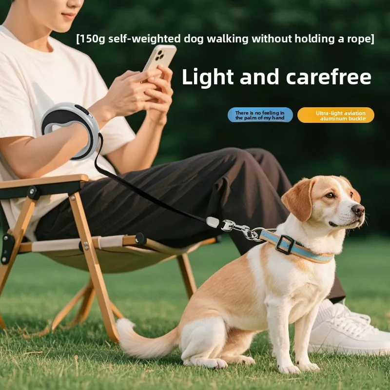 Single head pet leash dog automatic telescopic retractor