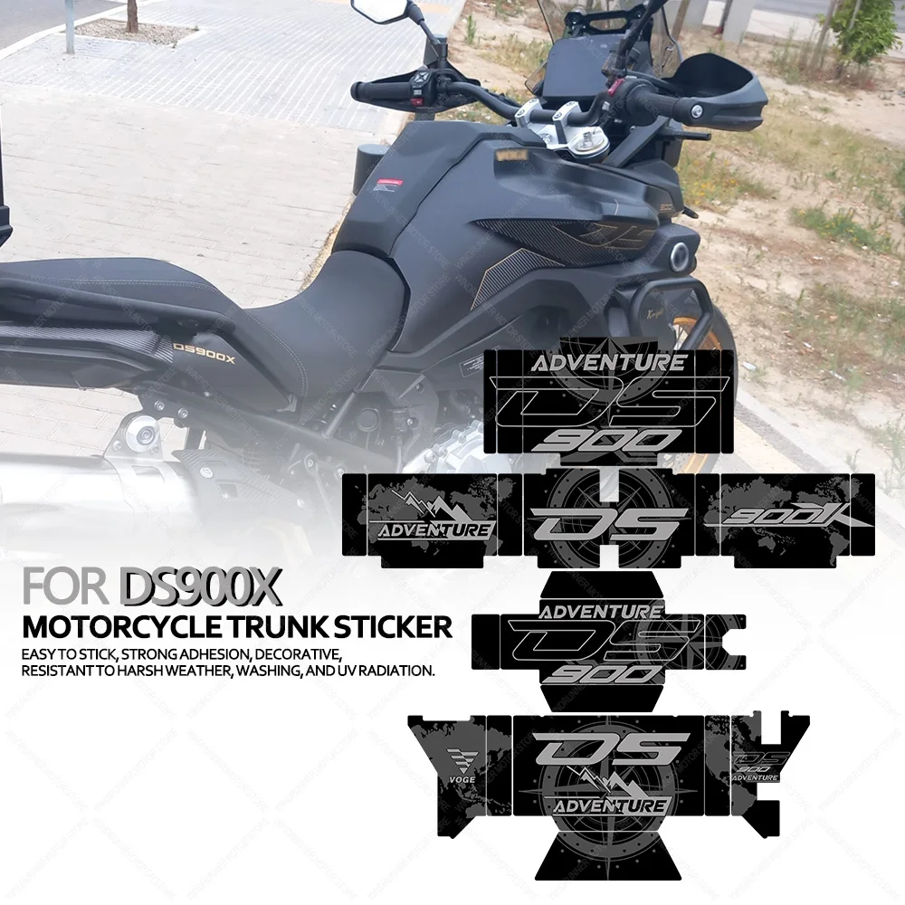 For Voge DS900X DS900 X Motorcycle Accessories Waterproof Sticker Trunk Protective Stickers Kit Suitcases Stickers