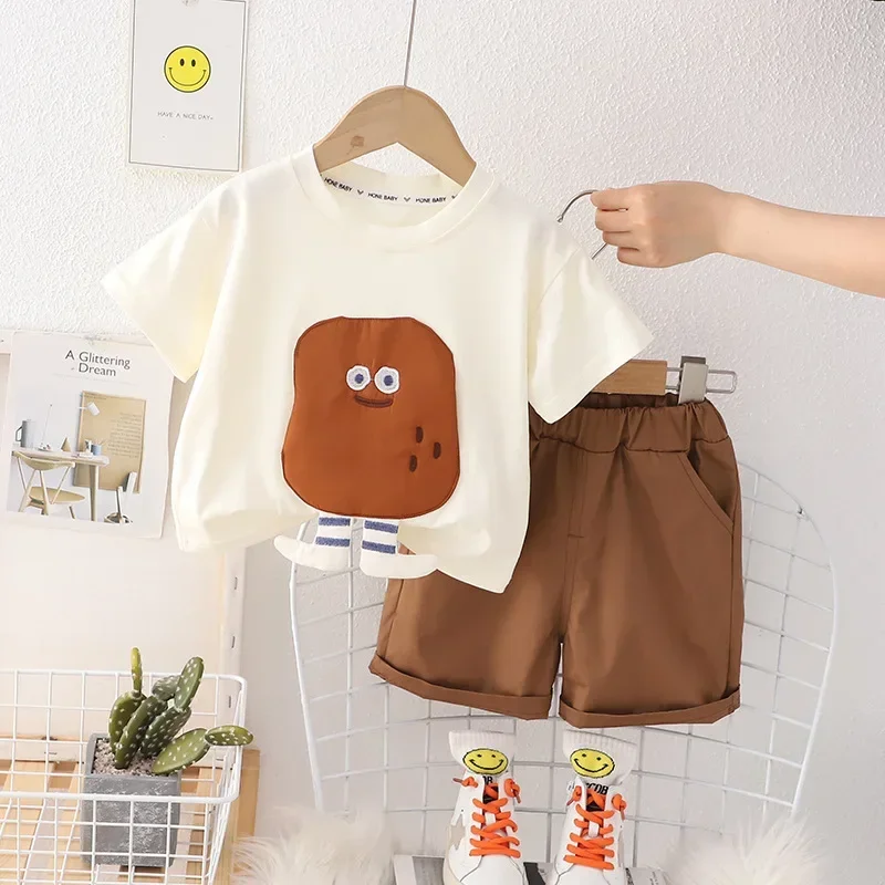 

New Summer Baby Clothes Suit Children Boys Girls Cartoon T-Shirt Shorts 2Pcs/Sets Toddler Casual Sports Costume Kids Tracksuits