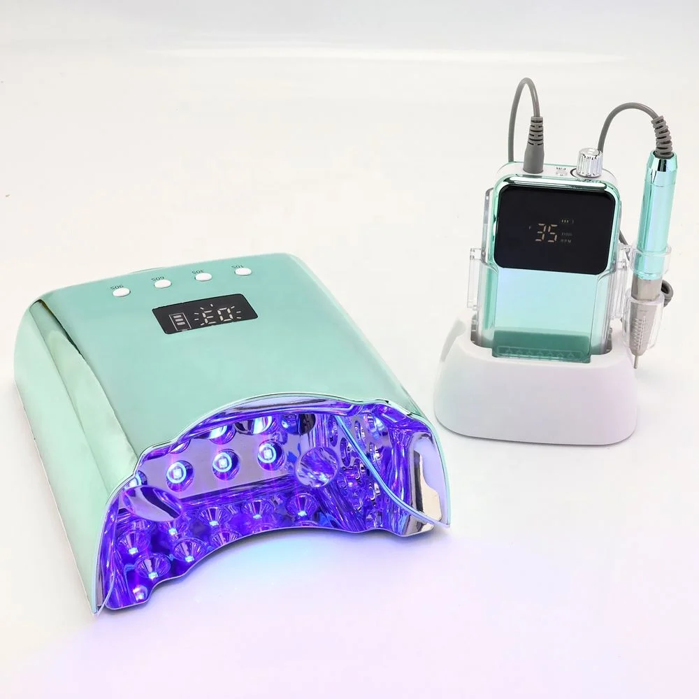 

Mermaid Color 78W Rechargeable Cordless Nail Dryer with UV LED Lamp Customizable Logo Free