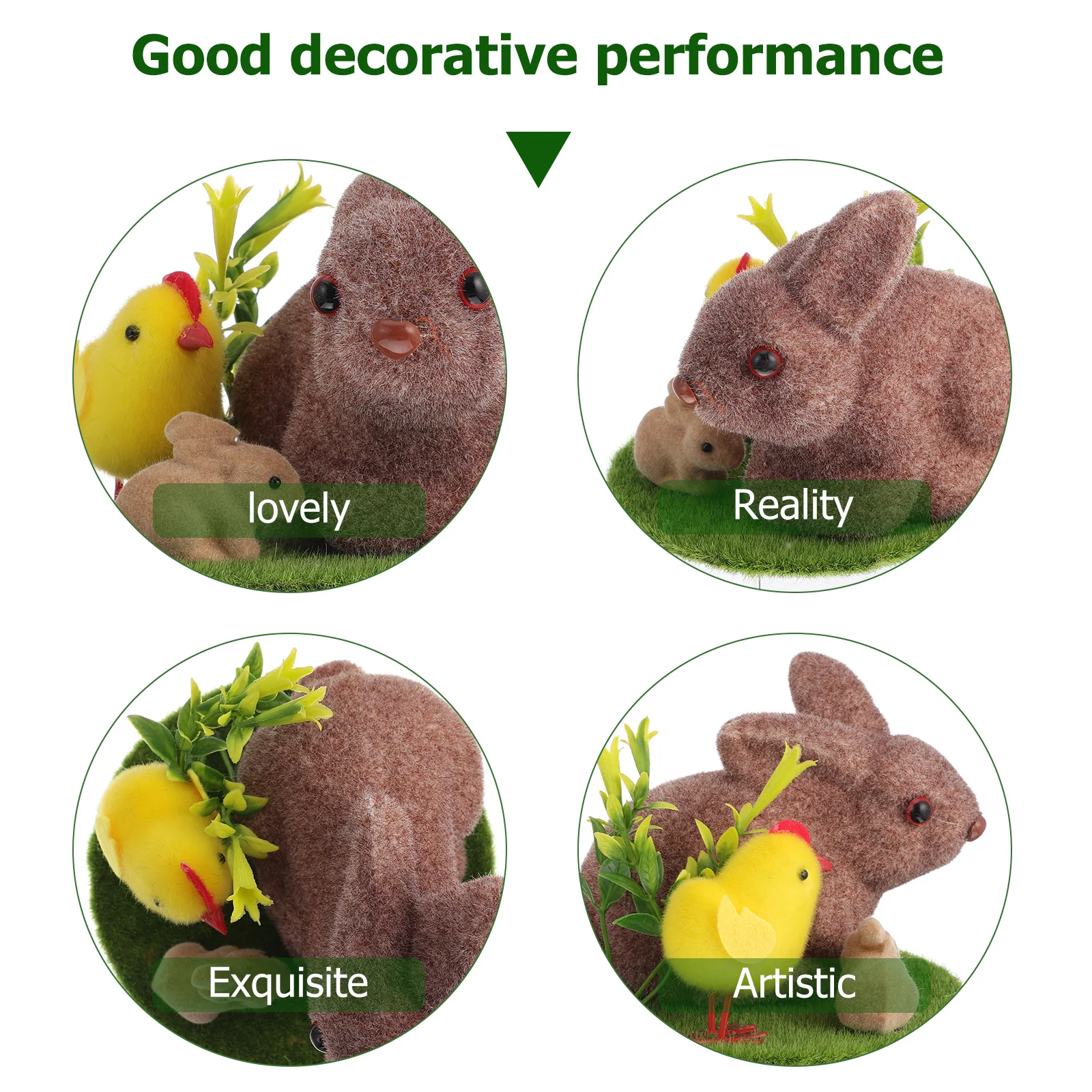 

Яркое украшение в виде кролика, красочный декор в виде кролика, идеально подходит для настольных микропейзажей, фотосессий, домашнего офиса, сада, свадебного декора