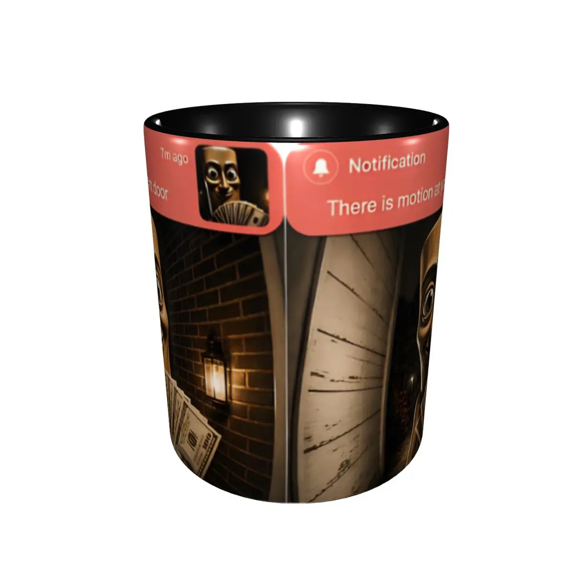 Kawaii There Is Motion At Your Front Door Tung Tung Tung Sahur Meme Tea Cup Office Mugs