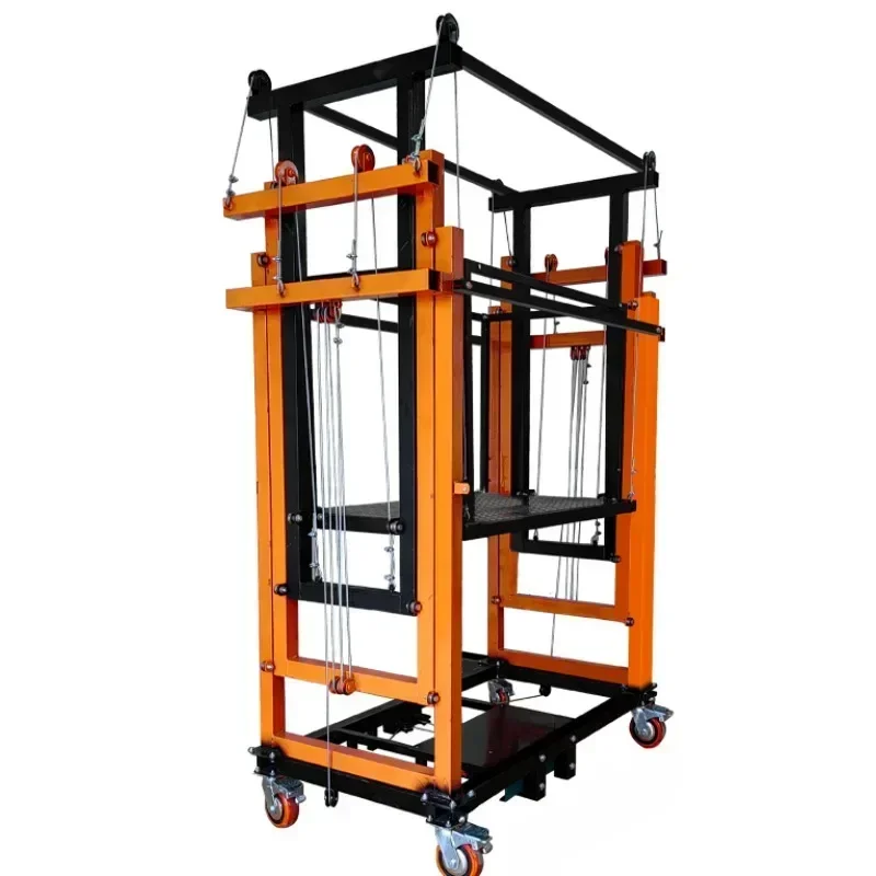 Mobile lifting platform electric scaffold wireless remote control automatic folding elevator