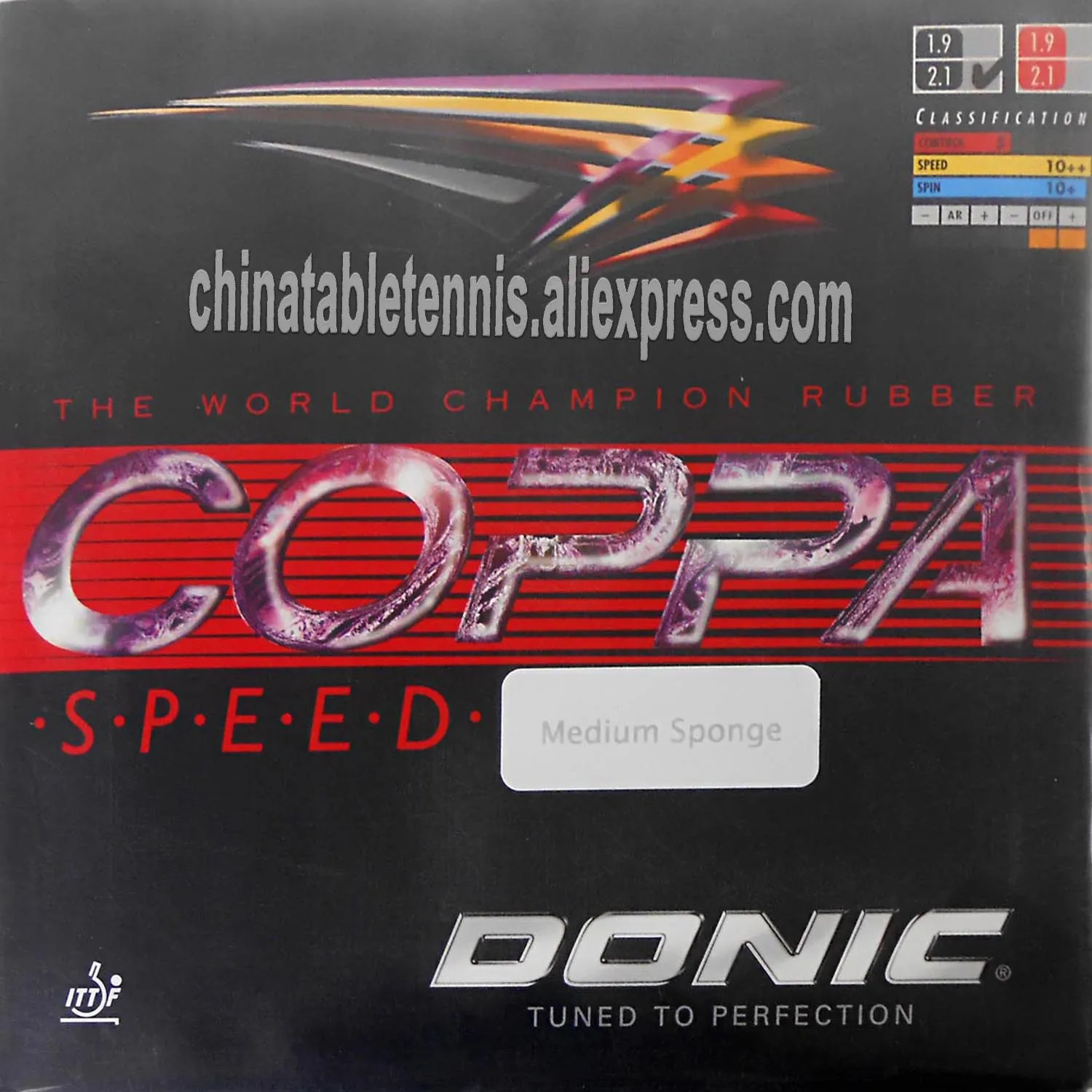 Donic COPPA Speed 12071, черная накладка для настольного тенниса, пинг-понга с губкой Donic COPPA Speed 12071, черная накладка для настольного тенниса, пинг-понга с губкой