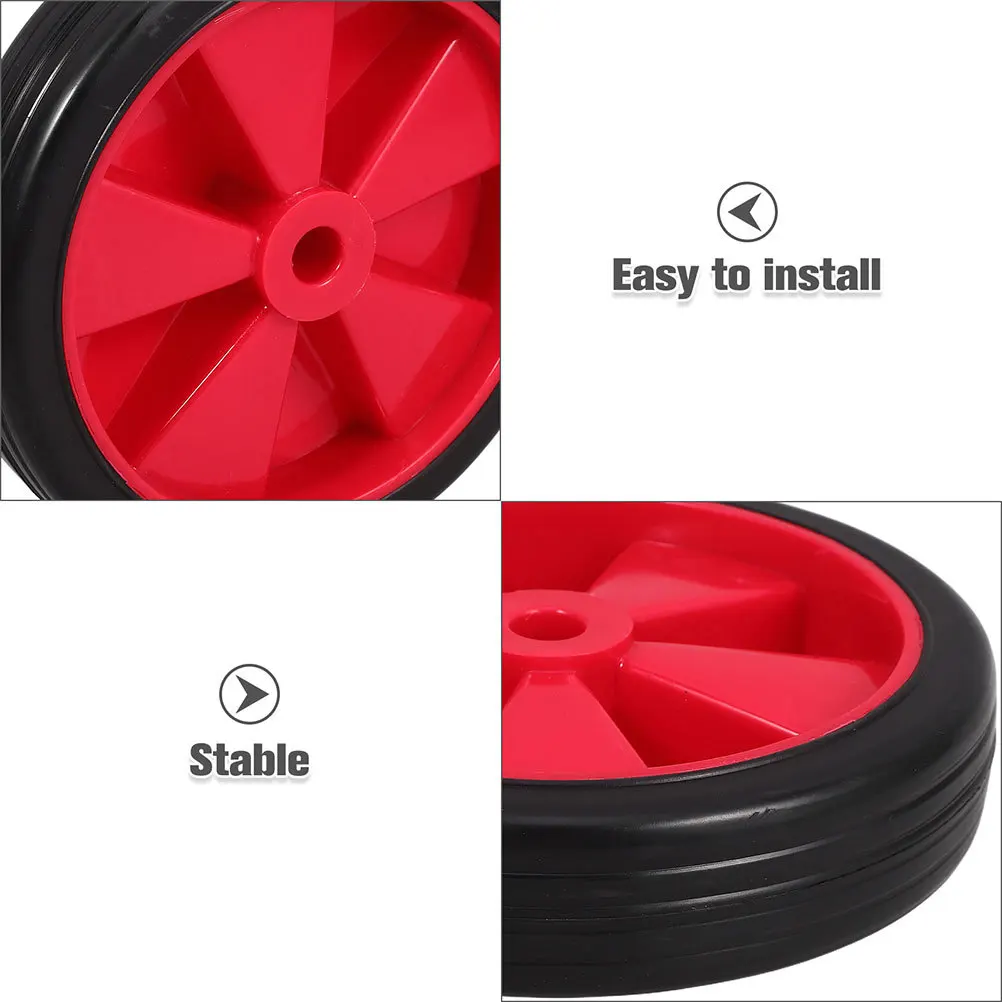 2pcs Air Compressor Wheels Replacement Universal Rubber Plastic Mobility Wheel For Pneumatic Pump Durable Outdoor Use Smooth