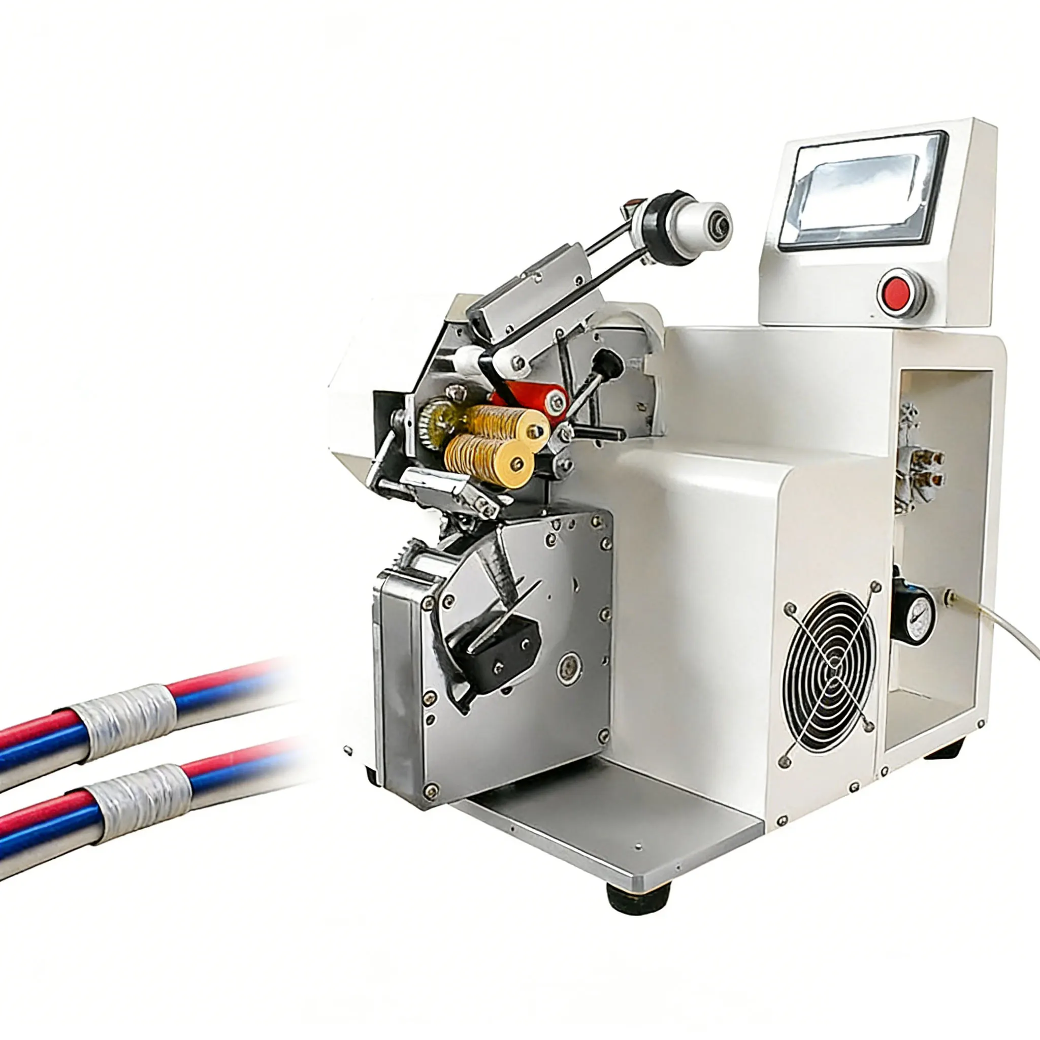 Semi-Automatic Wire Harness Spot Taping Machine 5-40mm OD Cable Tape Wrapping Equipment