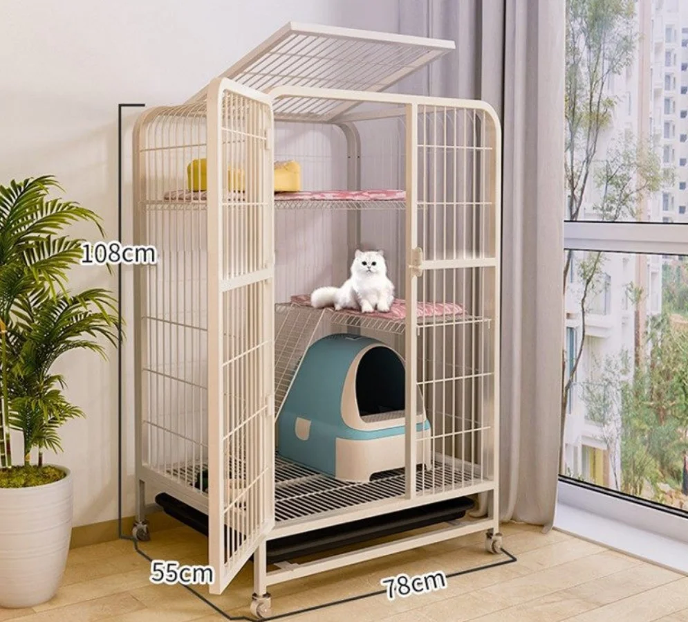 Cat Cage Villa Three Floor Super Free Space Wholesale Luxury Cat House Cat House Crawl