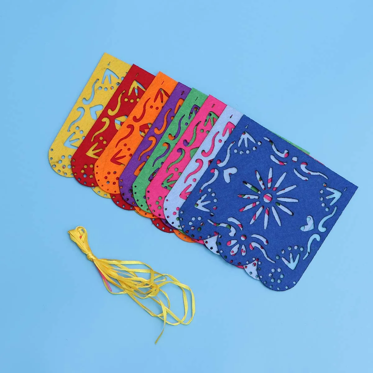 

Colorful Streamers Party Decorations Mexican Paper Flags Banner Reusable Quality Picado Sturdy String DIY Decor