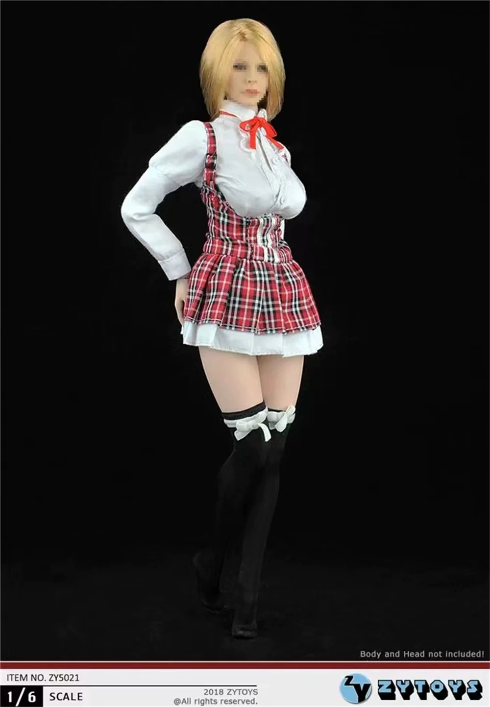 

Uniform Costume ZYTOYS ZY5021 1/6th Sexy Female's Long Sleeved Breast Skirt Girl School for 12inch Collectible Action Figure