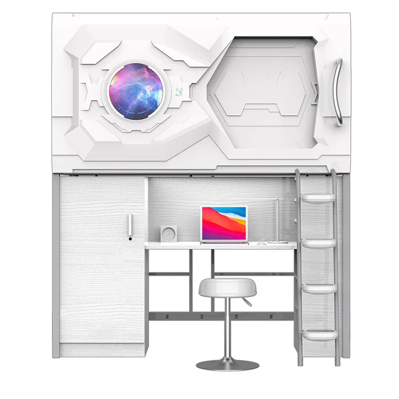

College Student Apartment Bed Staff Dormitory Bed Family School Upper Lower Cabinet Desk