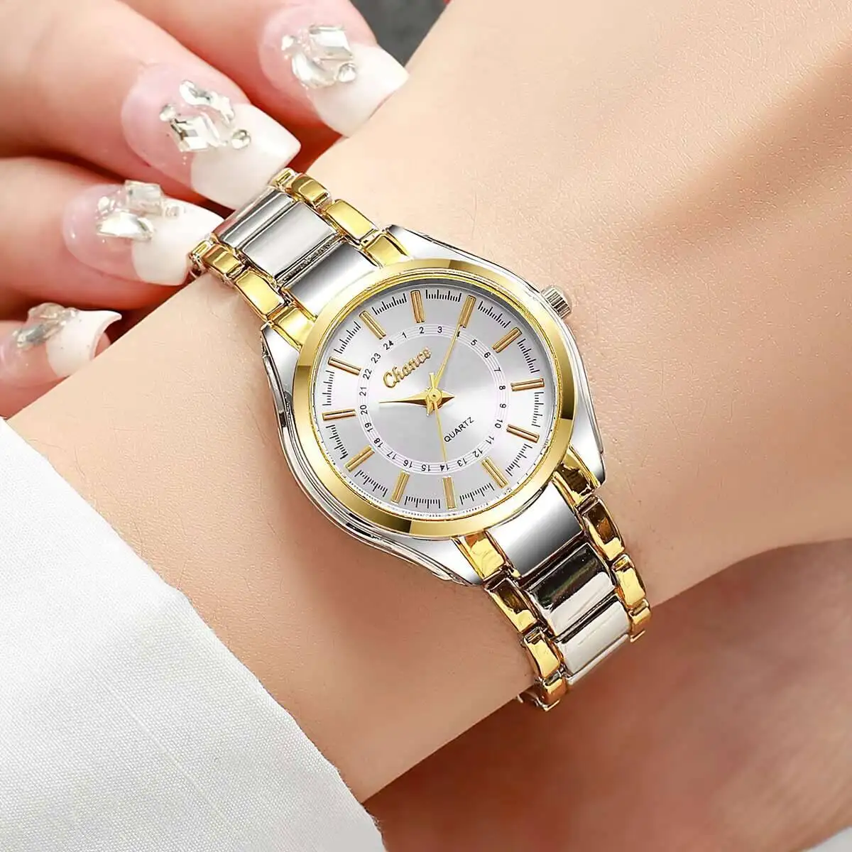 Mode Vrouwen Horloges Luxe Quartz Horloges voor Vrouwen Klok Gift Reloj Mujer Meisjes Klok Gift (Zonder Doos)
