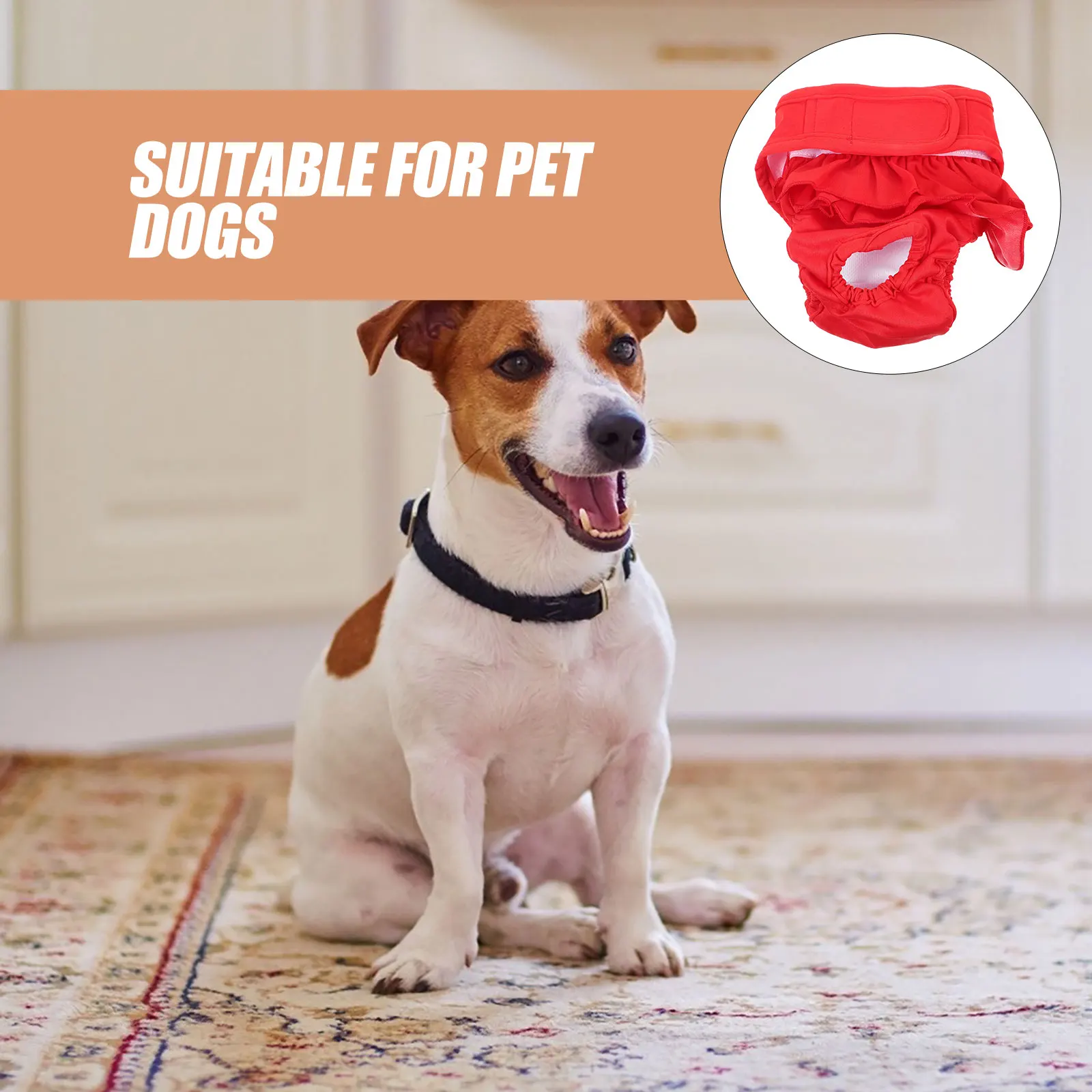 

Pet Physiological Dog Period Heat Nappies Female Dogs Supplies Washable Reusable Soft Material LeakProof Design Doggy Diapers