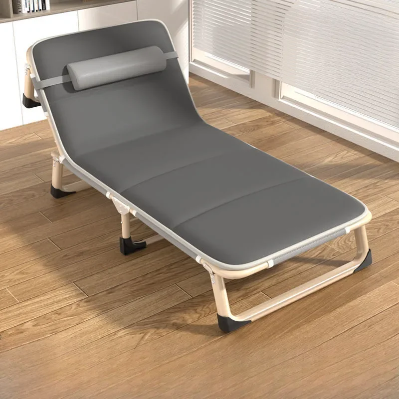Folding bed single bed folding lunch break home nap recliner portable office simple march camp bed escort