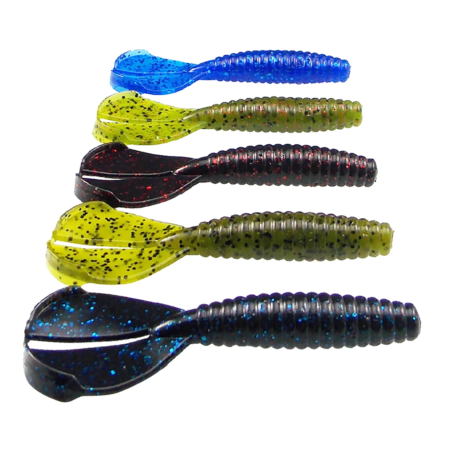 

KESFISHING Bass Bait Twin Tail Craw 90mm 6.4g Artificial Soft Silicone Baits Leurre souple Fishing