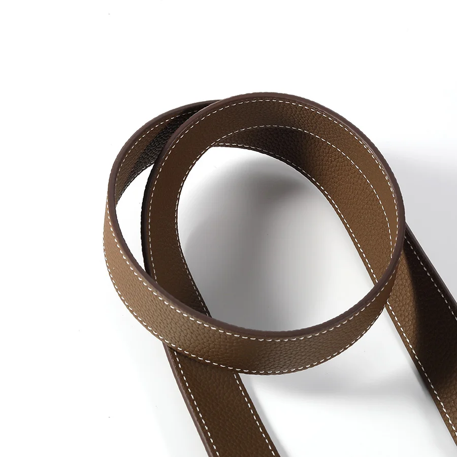 Full Leather Togo Etoupe Genuine Leather 3cm Wide Shoulder Strap Bag Replacement Belt Lindy Evelyn Bag Strap