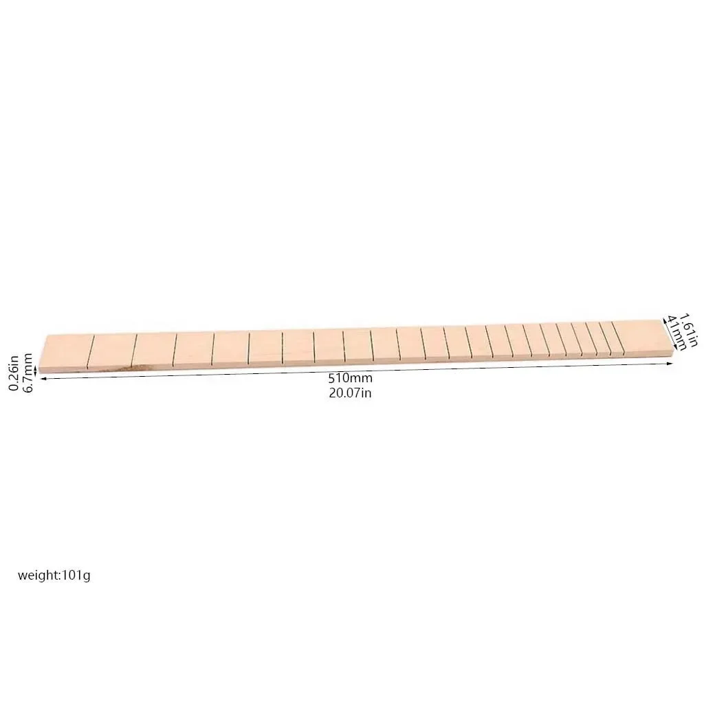 21/22-fret maple fingerboard 510mm long Guitar Fretboard Pre-Slotted Guitars Parts