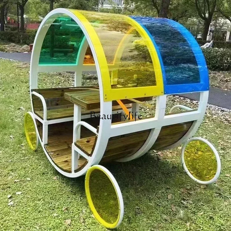 56l*Outdoor colorful light and shadow cabin, science experiment, art exploration house, role-playing leisure house