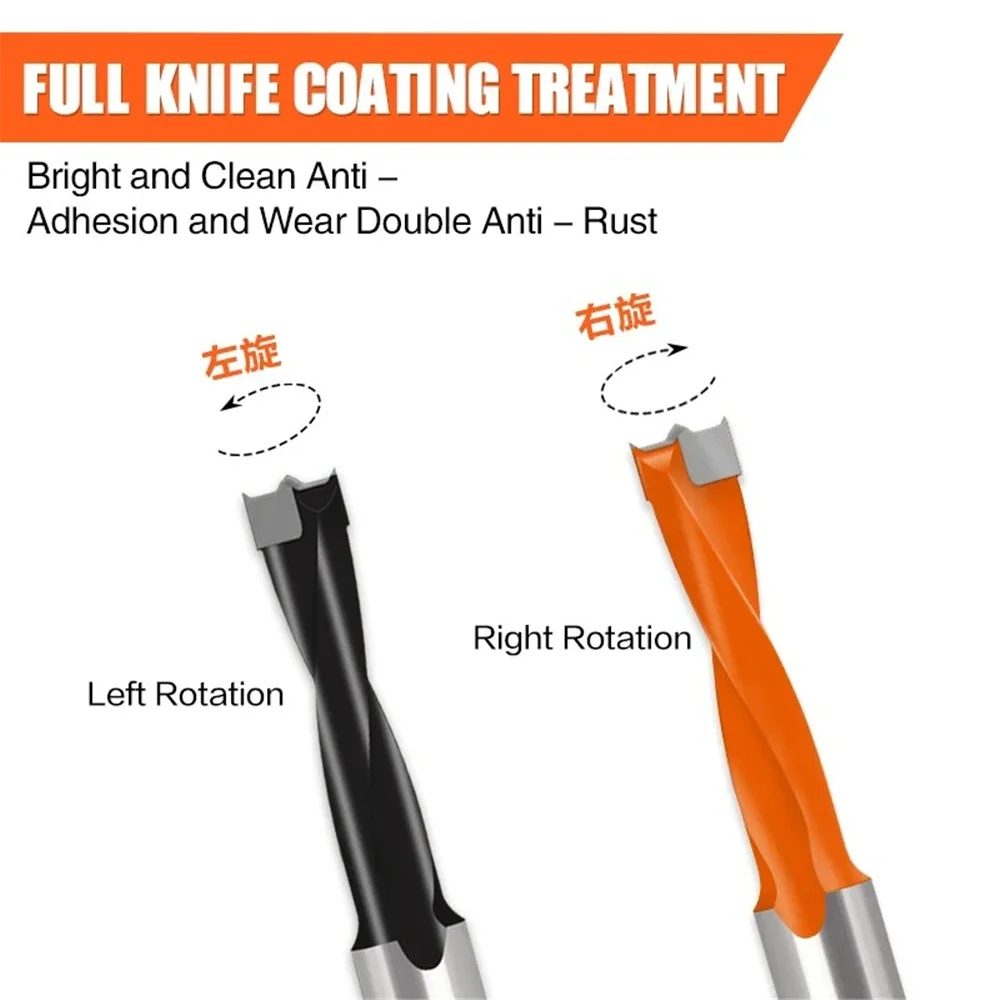 Woodworking Machine Row Drill Forward Turn Reverse Alloy Woodworking Bit Openers 3-in-1 Hinge Tungsten Steel Bit