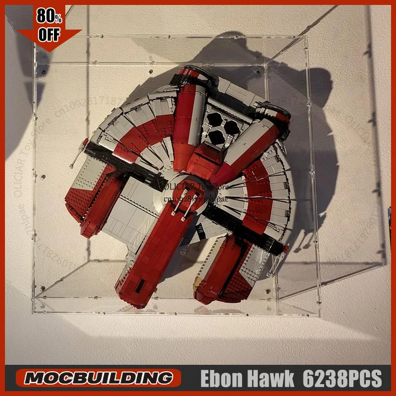 

UCS кино сцена космический корабль Республика Ebon Hawk MOC строительные блоки линкор истребитель дирижабль технология кирпичные игрушки рождественские подарки