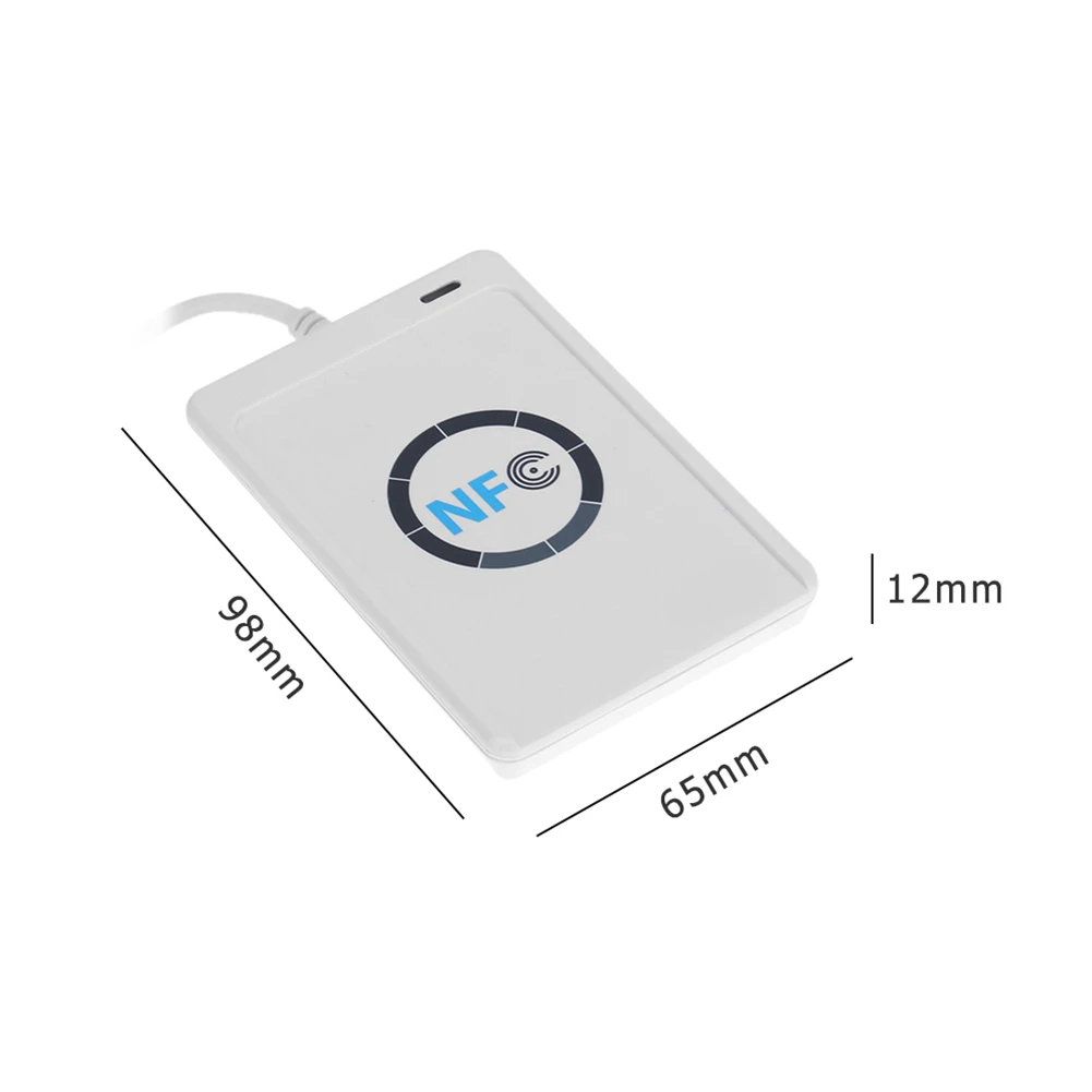 ACR122U NFC قارئ الكاتب التوصيل والتشغيل جهاز USB كاتب القارئ الذكي بدون تلامس للتحكم في الوصول التذاكر الإلكترونية
