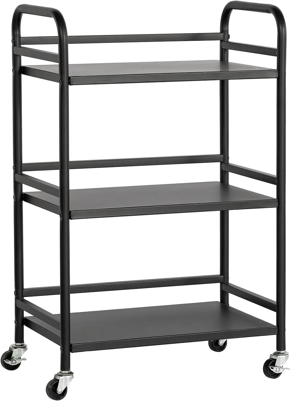 

Трехуровневая передвижная тележка для хранения с блокируемыми колесами, многофункциональный органайзер для дома, офиса, кухни, ванной комнаты