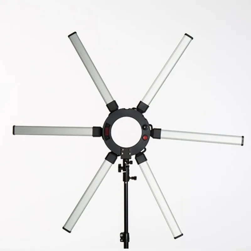 

LED beauty soft light big six arms 36 inch mobile phone live broadcast filling light