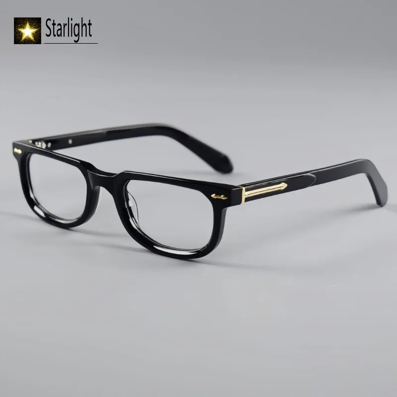 

New Retro Acetate Square Fashion Glasses Frames Optical Eyewear Men Myopia Reading Eyeglasses Frame Man Prescription 144mm